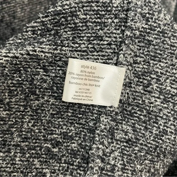 Barefoot Dreams Drape Front Calypso Blue Gray Wrap Sweater Size Small/Medium 436 - Picture 6 of 6